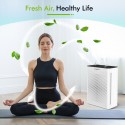 Air Purifier for Pets Home Office Kitchen Large Living Room Up to 1324 sq.ft, HEPA Quiet Air Filter Cleaner for Odor Eliminator, Filters Allergies, Pollen, Smoke, Dust Pet Dander, Mold Odors (White)