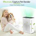 Air Purifier for Pets Home Office Kitchen Large Living Room Up to 1324 sq.ft, HEPA Quiet Air Filter Cleaner for Odor Eliminator, Filters Allergies, Pollen, Smoke, Dust Pet Dander, Mold Odors (White)