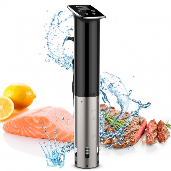 Keylitos Sous Vide Cooker Machine 1100W, IPX7 Waterproof Ultra-quiet Sous Vide Precision Cooker with Accurate Temperature and Timer Control, Fast-Heating Immersion Circulator Precise Cooker