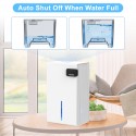 Keylitos Dehumidifiers for Home, 500 Sq.Ft 95oz Large Water Tank Dehumidifier with 7 Colors LED Light, Auto Shut Off, Portable Small Quiet Dehumidifier for Basements, Bedroom, Bathroom, Closet, RV