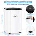 Keylitos 30 Pint Dehumidifiers for Home and Basements, 2000 Sq.Ft Quiet Dehumidifier with Drain Hose, Auto or Manual Drainage, Auto Shut Off, 24H Timer, Laundry Dry for Large Room, Garage, Bedroom, Bathroom