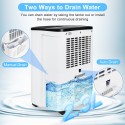 Keylitos 30 Pint Dehumidifiers for Home and Basements, 2000 Sq.Ft Quiet Dehumidifier with Drain Hose, Auto or Manual Drainage, Auto Shut Off, 24H Timer, Laundry Dry for Large Room, Garage, Bedroom, Bathroom