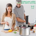 Keylitos Sous Vide Cooker Machine 1100W, IPX7 Waterproof Ultra-quiet Sous Vide Precision Cooker with Accurate Temperature and Timer Control, Fast-Heating Immersion Circulator Precise Cooker